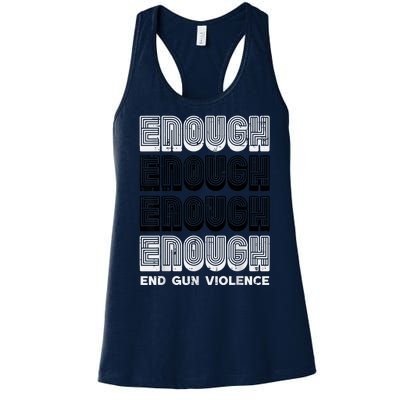 Enough Gun Violence Awareness Month Orange Men Women Women's Racerback Tank