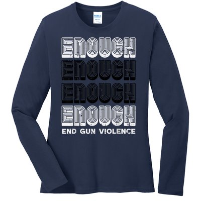 Enough Gun Violence Awareness Month Orange Men Women Ladies Long Sleeve Shirt