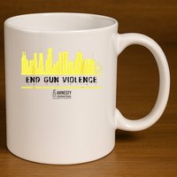 End Gun Violence 11oz C Handle Ceramic Mug