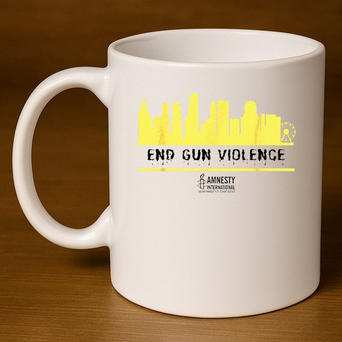 End Gun Violence 11oz C Handle Ceramic Mug