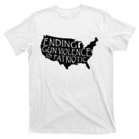 Ending Gun Violence Is Patriotic United States Silhouette T-Shirt