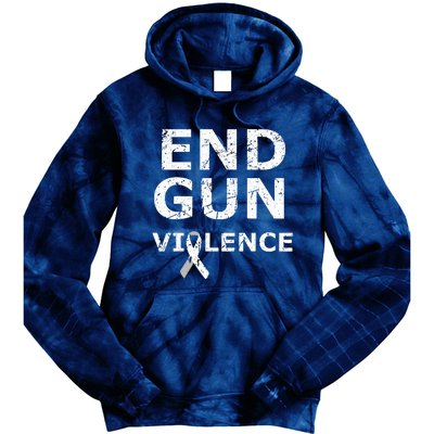 End Gun Violence Ribbon Tie Dye Hoodie