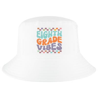 Eighth Grade Vibes Retro Groovy 8th Grade Back To School Cool Comfort Performance Bucket Hat