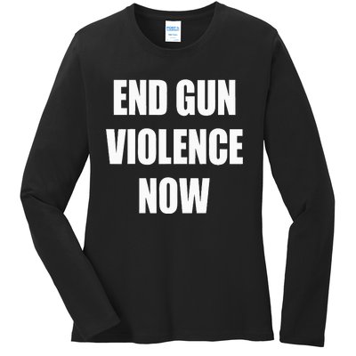 End Gun Violence Awareness Day Protect Our Children Orange Ladies Long Sleeve Shirt