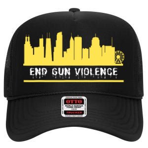 End Gun Violence High Crown Mesh Back Trucker Hat