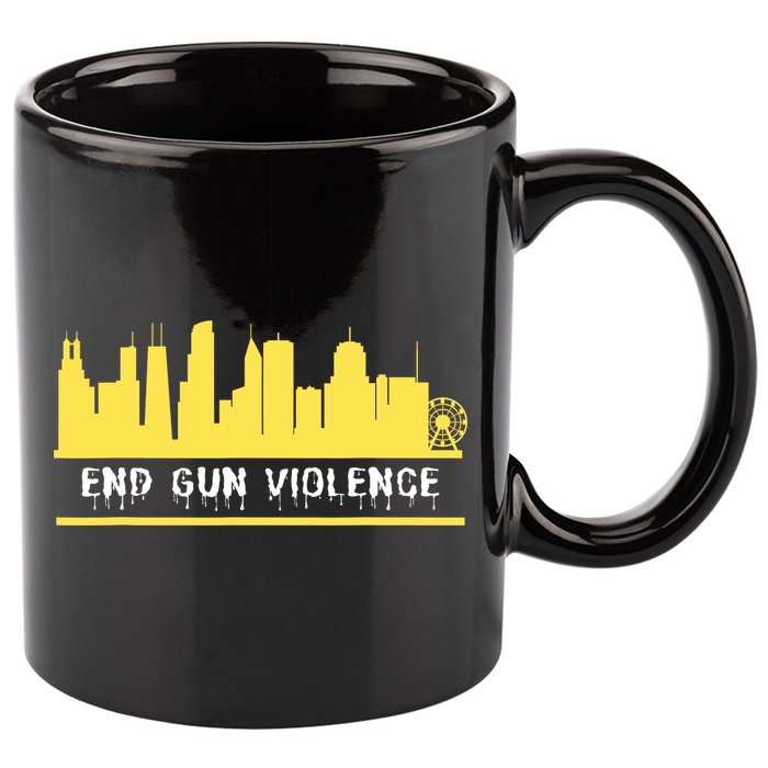End Gun Violence 11oz C Handle Ceramic Mug