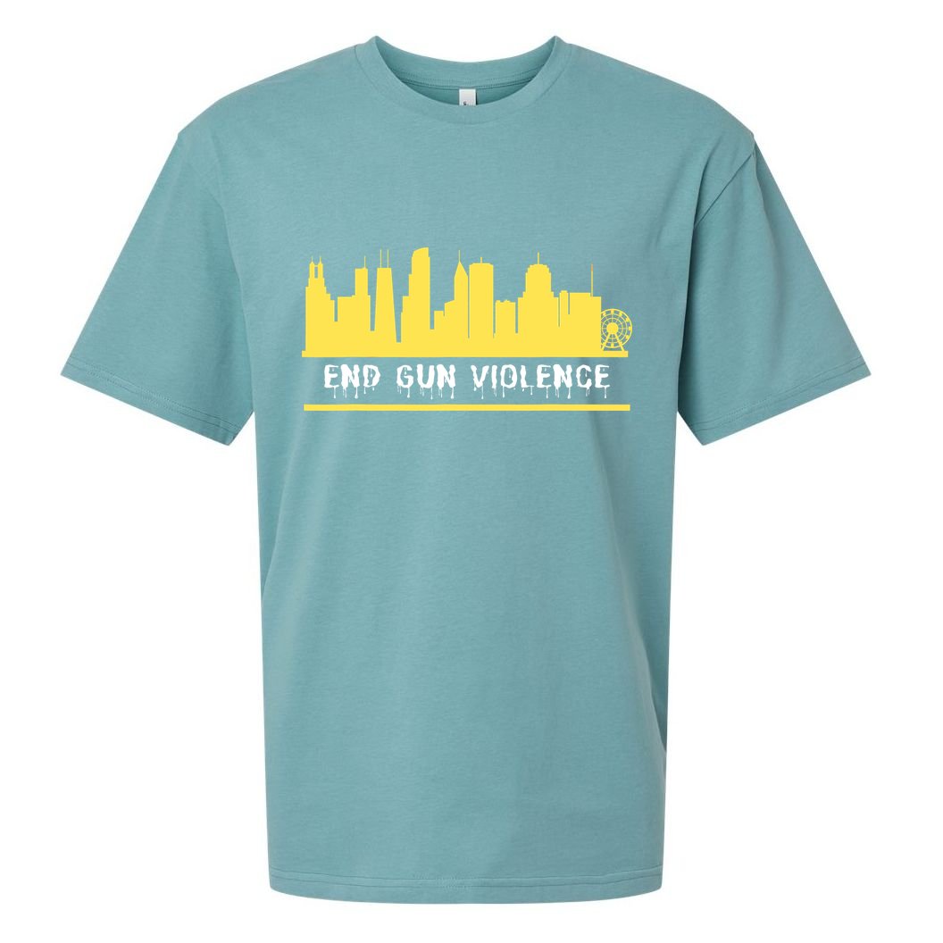 End Gun Violence Sueded Cloud Jersey T-Shirt