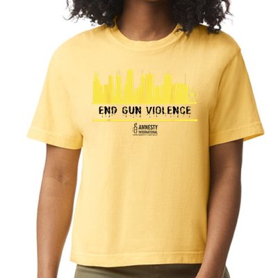 End Gun Violence  Comfort Colors Boxy T-Shirt