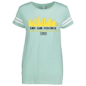 End Gun Violence  Enza Ladies Jersey Football T-Shirt