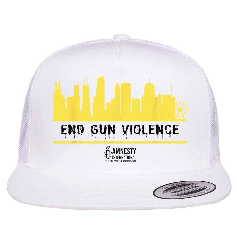 End Gun Violence  Flat Bill Trucker Hat