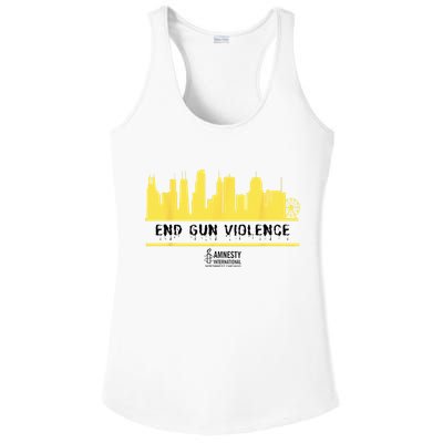 End Gun Violence  Ladies PosiCharge Competitor Racerback Tank