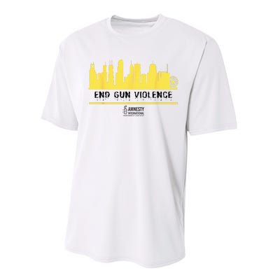 End Gun Violence  Performance Sprint T-Shirt