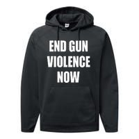 End Gun Violence Awareness Day Protect Our Children Orange Performance Fleece Hoodie