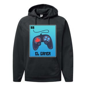 El Gamer Video Games Funny Mexican Lottery Parody Graphic Performance Fleece Hoodie