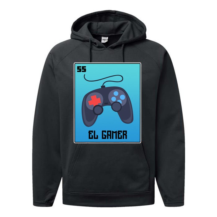 El Gamer Video Games Funny Mexican Lottery Parody Graphic Performance Fleece Hoodie