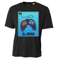 El Gamer Video Games Funny Mexican Lottery Parody Graphic Cooling Performance Crew T-Shirt