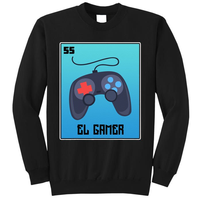 El Gamer Video Games Funny Mexican Lottery Parody Graphic Sweatshirt