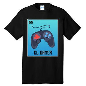 El Gamer Video Games Funny Mexican Lottery Parody Graphic Tall T-Shirt