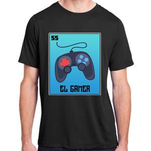 El Gamer Video Games Funny Mexican Lottery Parody Graphic Adult ChromaSoft Performance T-Shirt