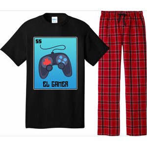 El Gamer Video Games Funny Mexican Lottery Parody Graphic Pajama Set