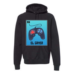 El Gamer Video Games Funny Mexican Lottery Parody Graphic Premium Hoodie