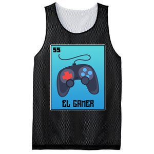 El Gamer Video Games Funny Mexican Lottery Parody Graphic Mesh Reversible Basketball Jersey Tank