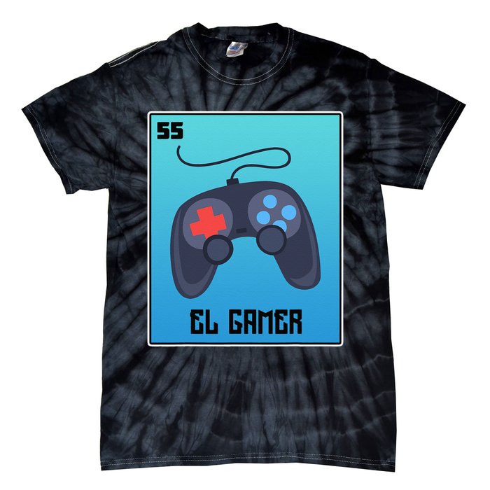 El Gamer Video Games Funny Mexican Lottery Parody Graphic Tie-Dye T-Shirt