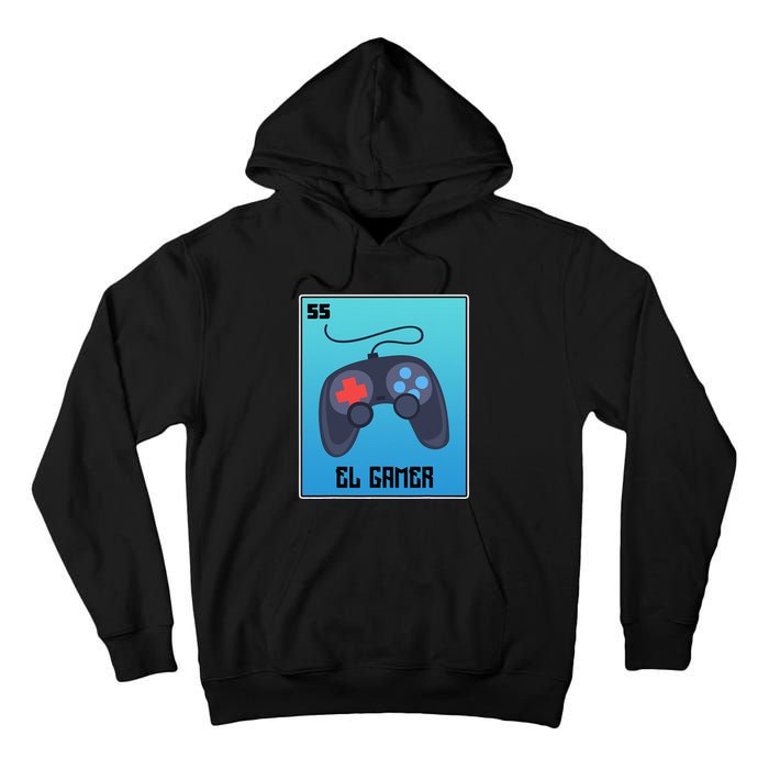 El Gamer Video Games Funny Mexican Lottery Parody Graphic Tall Hoodie