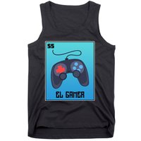 El Gamer Video Games Funny Mexican Lottery Parody Graphic Tank Top