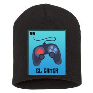 El Gamer Video Games Funny Mexican Lottery Parody Graphic Short Acrylic Beanie