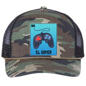 El Gamer Video Games Funny Mexican Lottery Parody Graphic Retro Rope Trucker Hat Cap