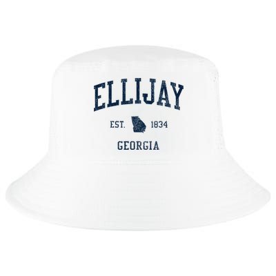 Ellijay Ga Vintage Athletic Sports Cool Comfort Performance Bucket Hat