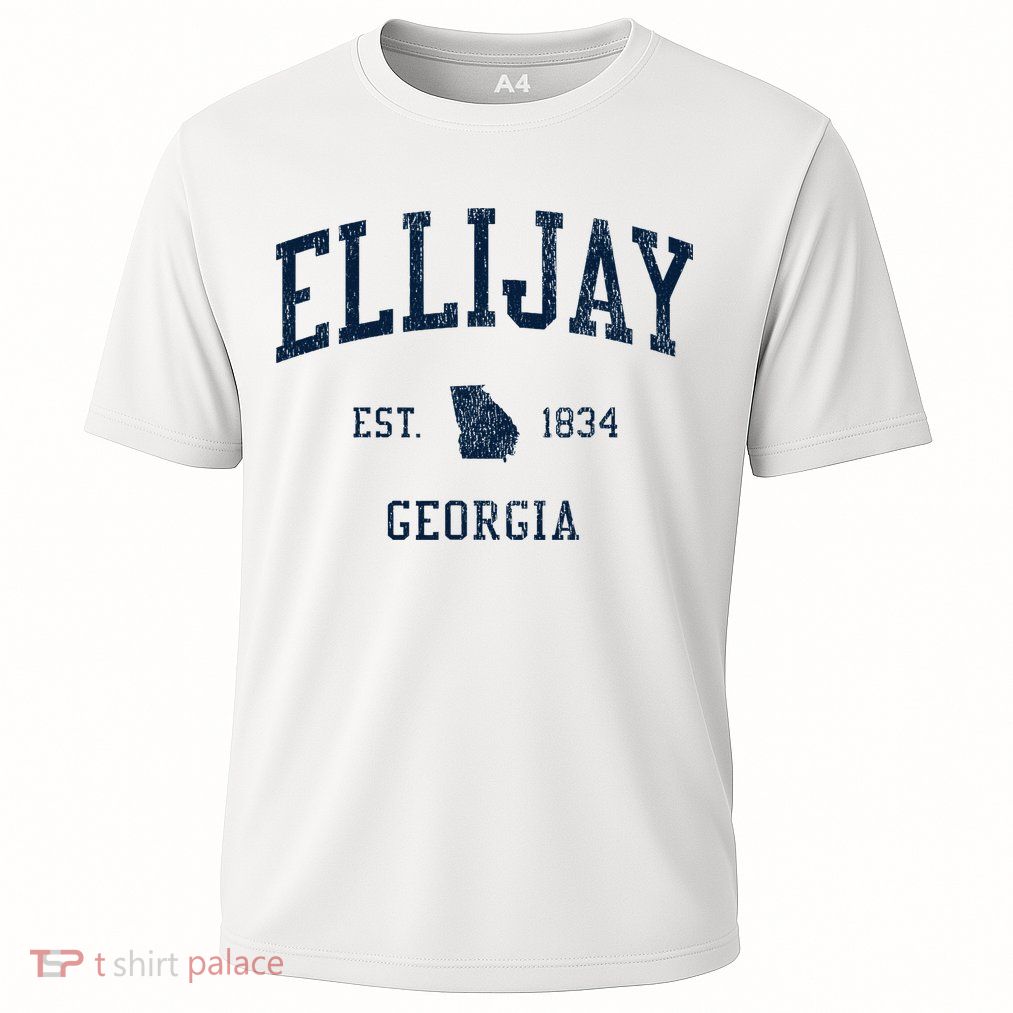 Ellijay Ga Vintage Athletic Sports Performance Shirt