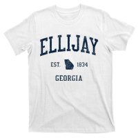 Ellijay Ga Vintage Athletic Sports T-Shirt