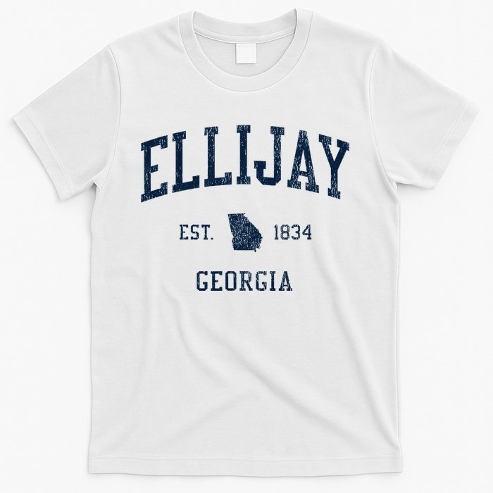 Ellijay Ga Vintage Athletic Sports T-Shirt