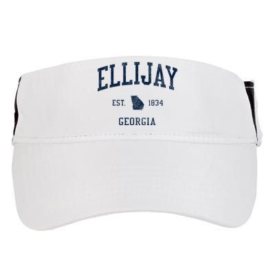 Ellijay Ga Vintage Athletic Sports Adult Drive Performance Visor