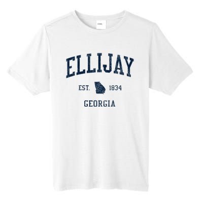 Ellijay Ga Vintage Athletic Sports Tall Fusion ChromaSoft Performance T-Shirt