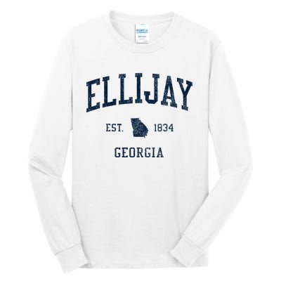 Ellijay Ga Vintage Athletic Sports Tall Long Sleeve T-Shirt