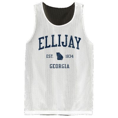 Ellijay Ga Vintage Athletic Sports Mesh Reversible Basketball Jersey Tank