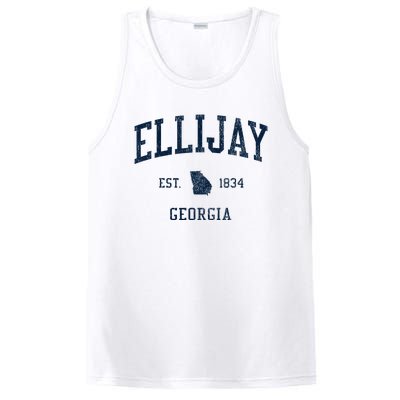 Ellijay Ga Vintage Athletic Sports PosiCharge Competitor Tank