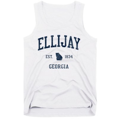 Ellijay Ga Vintage Athletic Sports Tank Top