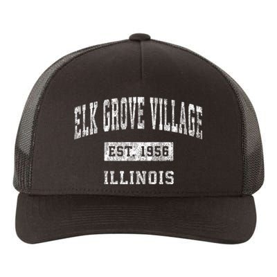 Elk Grove Village Illinois Il Vintage Sports Yupoong Adult 5-Panel Trucker Hat