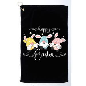 Easter Gnome With Bunny Ears Easter Celebration Cool Gift Platinum Collection Golf Towel