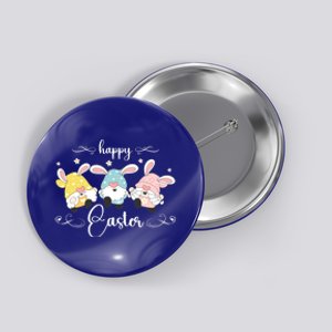 Easter Gnome With Bunny Ears Easter Celebration Cool Gift Button