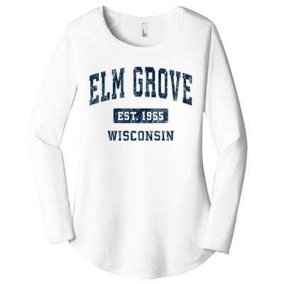 Elm Grove Wisconsin Wi Vintage Athletic Sports Women's Perfect Tri Tunic Long Sleeve Shirt