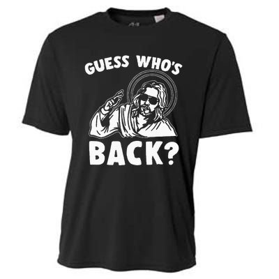 Easter Guess Whos Back Jesus Funny Religious Cooling Performance Crew T-Shirt