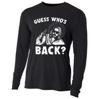 Easter Guess Whos Back Jesus Funny Religious Cooling Performance Long Sleeve Crew