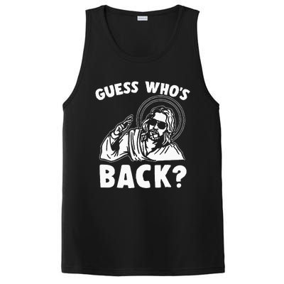 Easter Guess Whos Back Jesus Funny Religious PosiCharge Competitor Tank