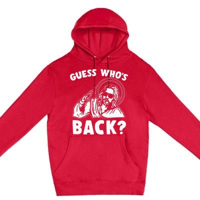 Easter Guess Whos Back Jesus Funny Religious Premium Pullover Hoodie