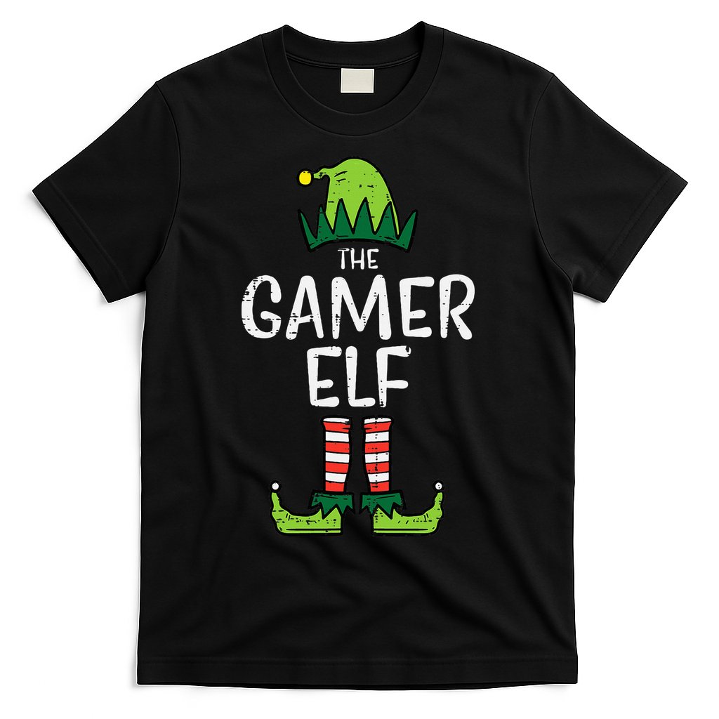 Elf Gamer Xmas Holiday Fun T-Shirt